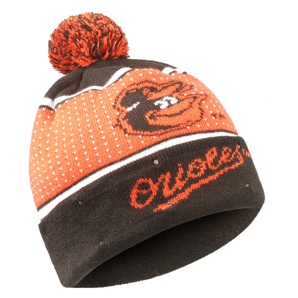 Baltimore Orioles Big Logo Full Knit Light Up Beanie