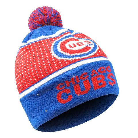 Chicago Cubs Big Logo Full Knit Light Up Beanie