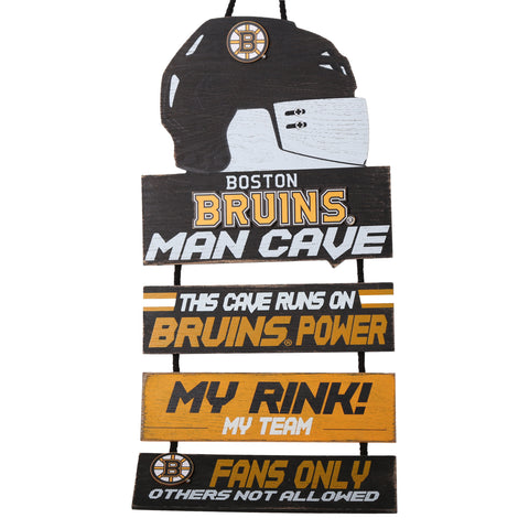Boston Bruins Helmet Man Cave Dangle Sign