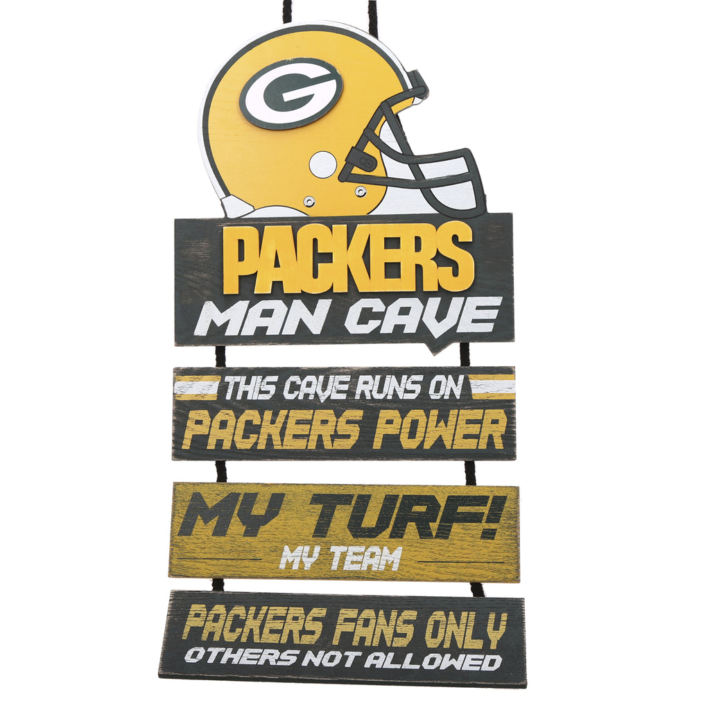 Green Bay Packers Helmet Man Cave Dangle Sign