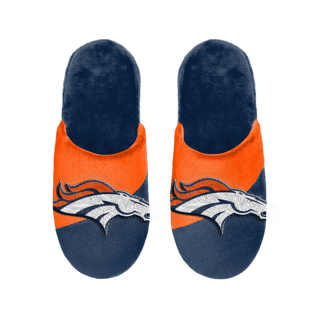 Denver Broncos 1 Dozen Colorblock Big Logo Slippers