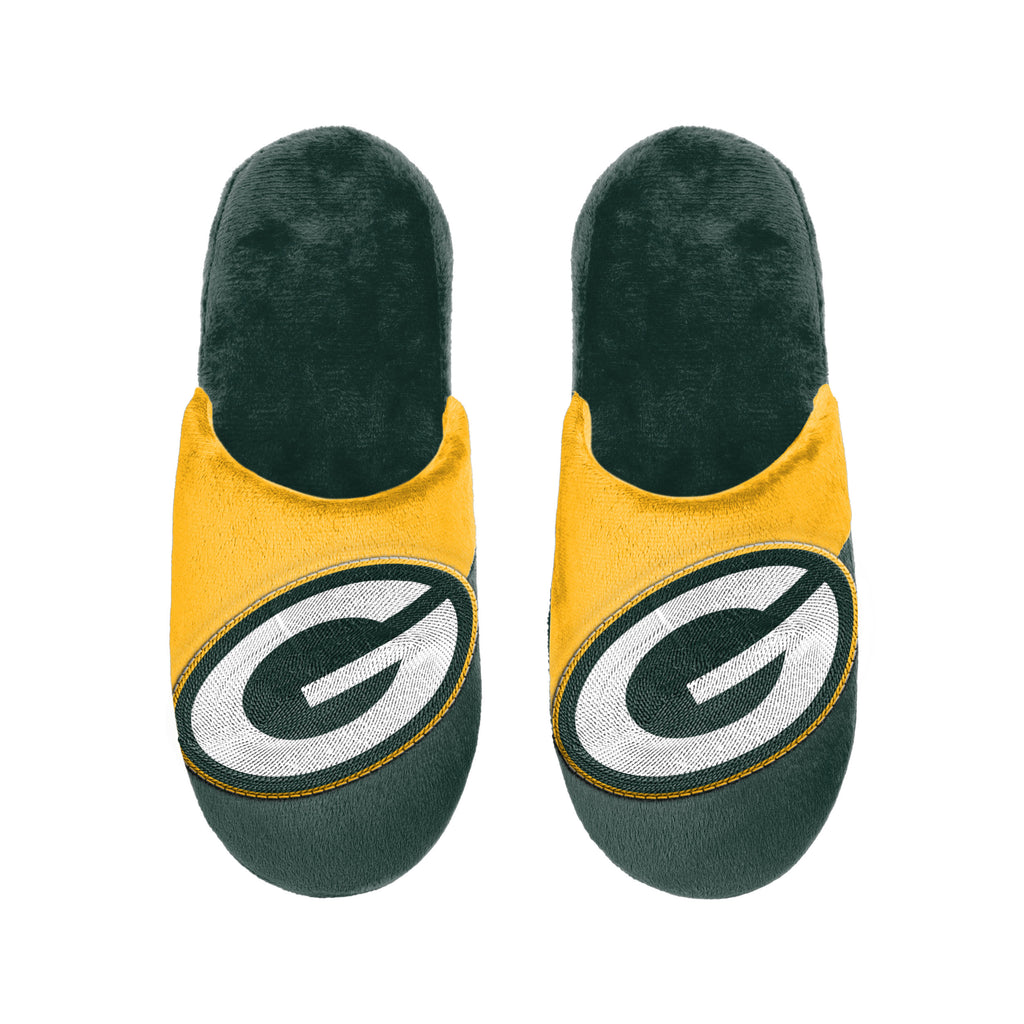 Green Bay Packers 1 Dozen Colorblock Big Logo Slippers