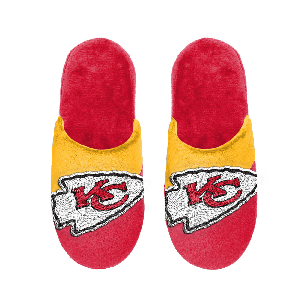 Kansas City Chiefs 1 Dozen Colorblock Big Logo Slippers