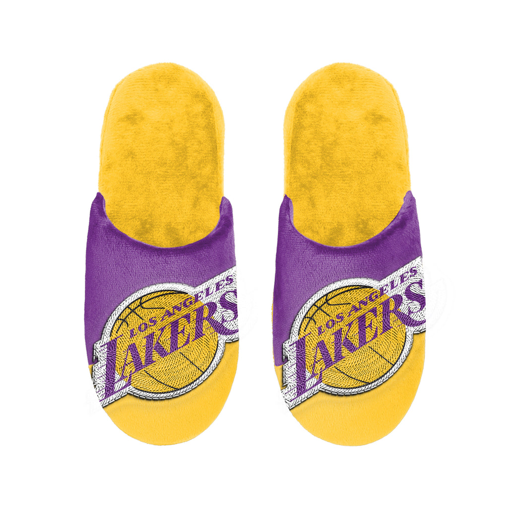Los Angeles Lakers 1 Dozen Colorblock Big Logo Slippers