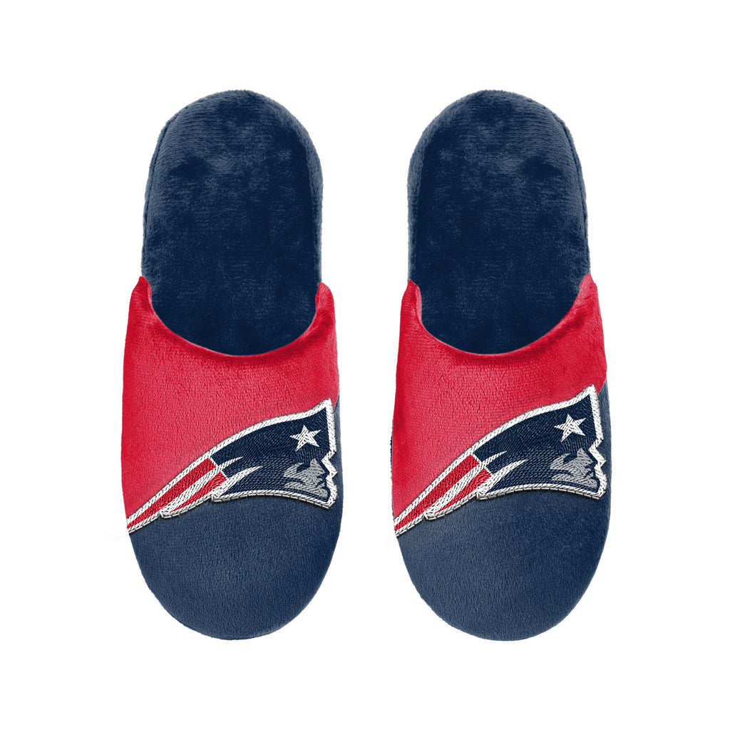New England Patriots 1 Dozen Colorblock Big Logo Slippers