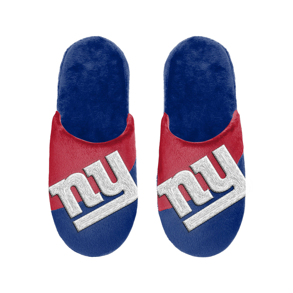 New York Giants 1 Dozen Colorblock Big Logo Slippers