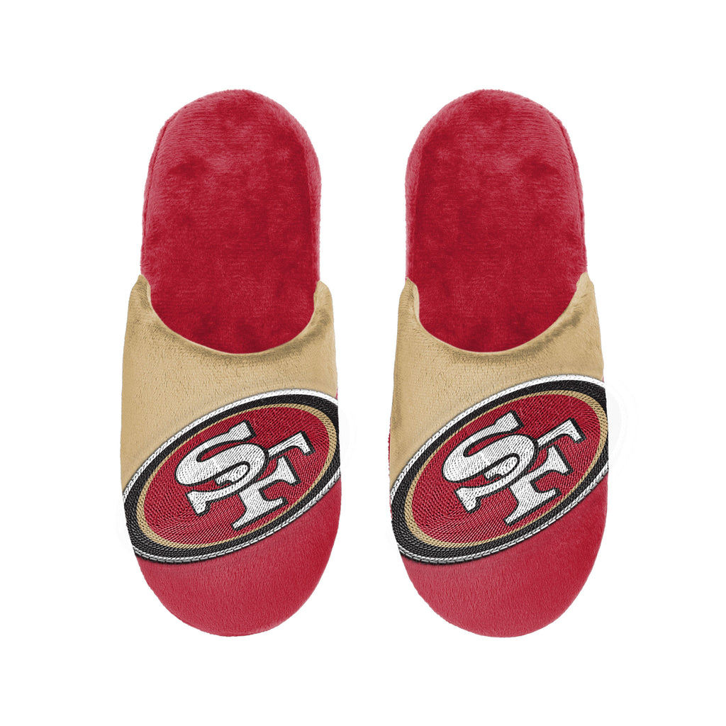 San Francisco 49ers 1 Dozen Colorblock Big Logo Slippers