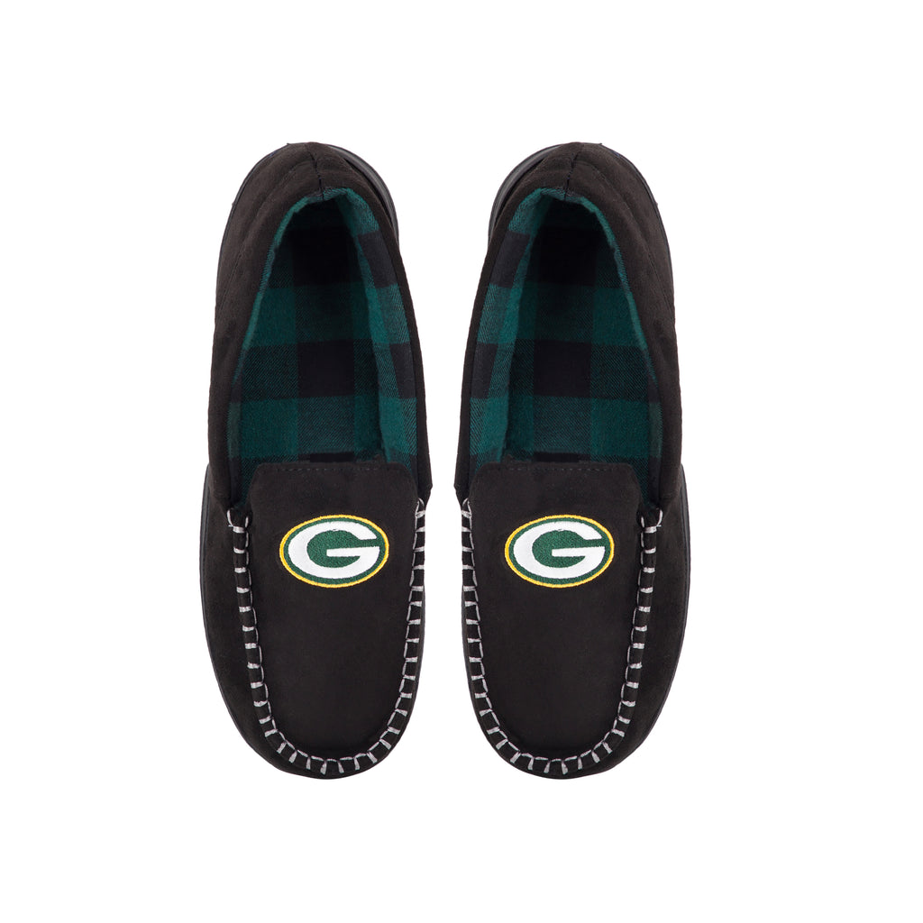 Green Bay Packers 1 Dozen Moccasins with Flannel Liner
