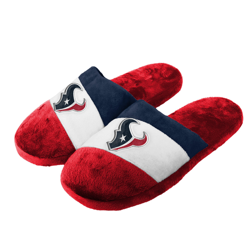 Houston Texans 1 Dozen Colorblock Slide Slippers