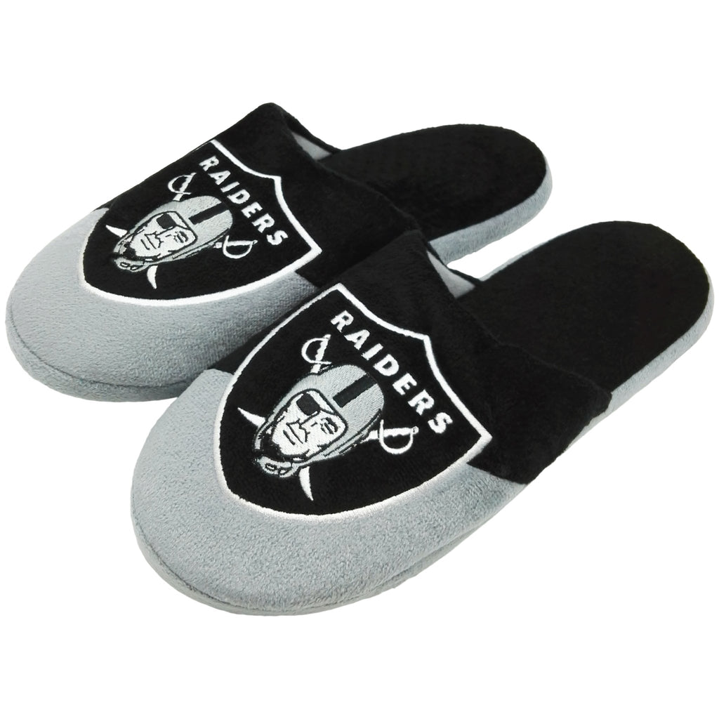 Oakland Raiders 1 Dozen Colorblock Slide Slippers