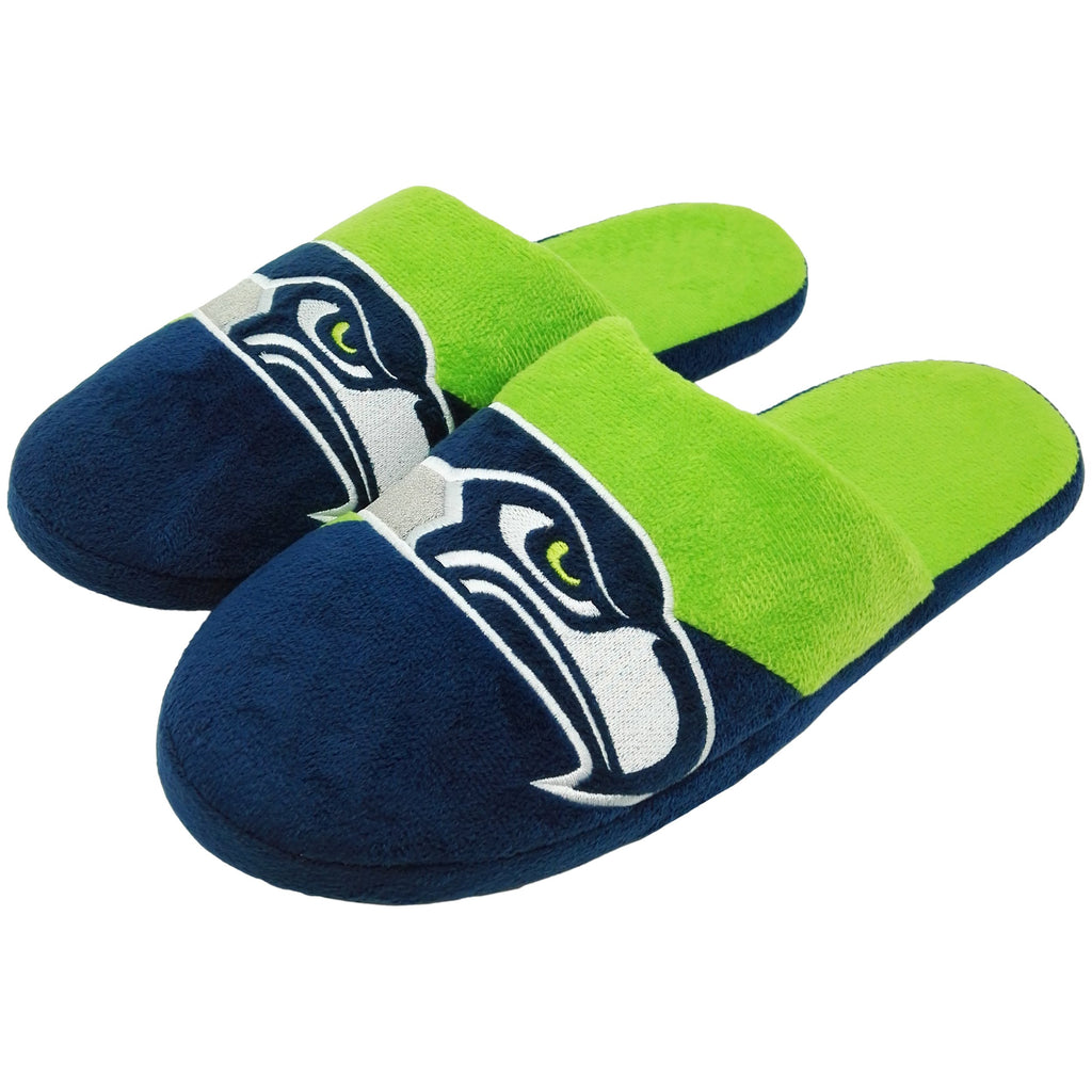 Seattle Seahawks 1 Dozen Colorblock Slide Slippers