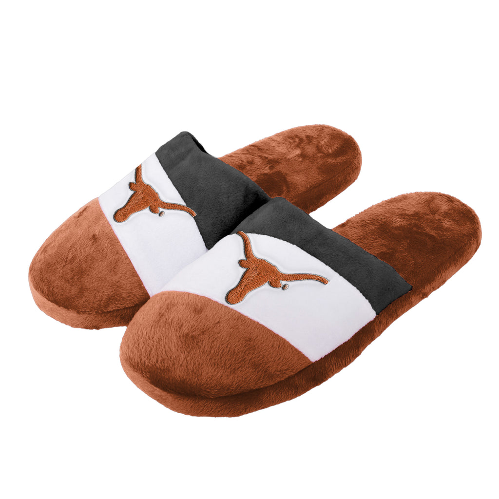 Texas Longhorns 1 Dozen Colorblock Slide Slippers