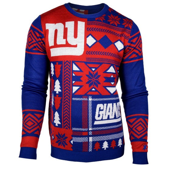 New York Giants 1Dz Patches Ugly Sweater
