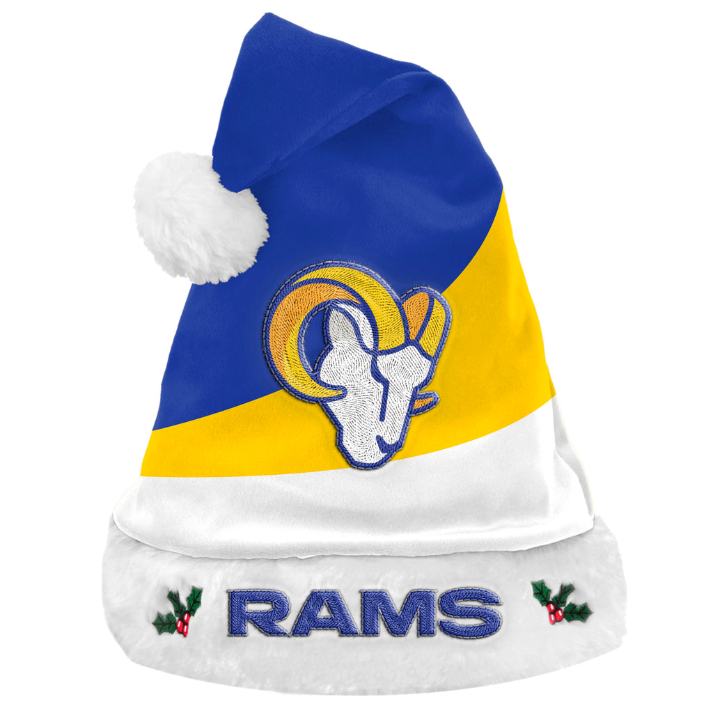 Los Angeles Rams Colorblock Santa Hat