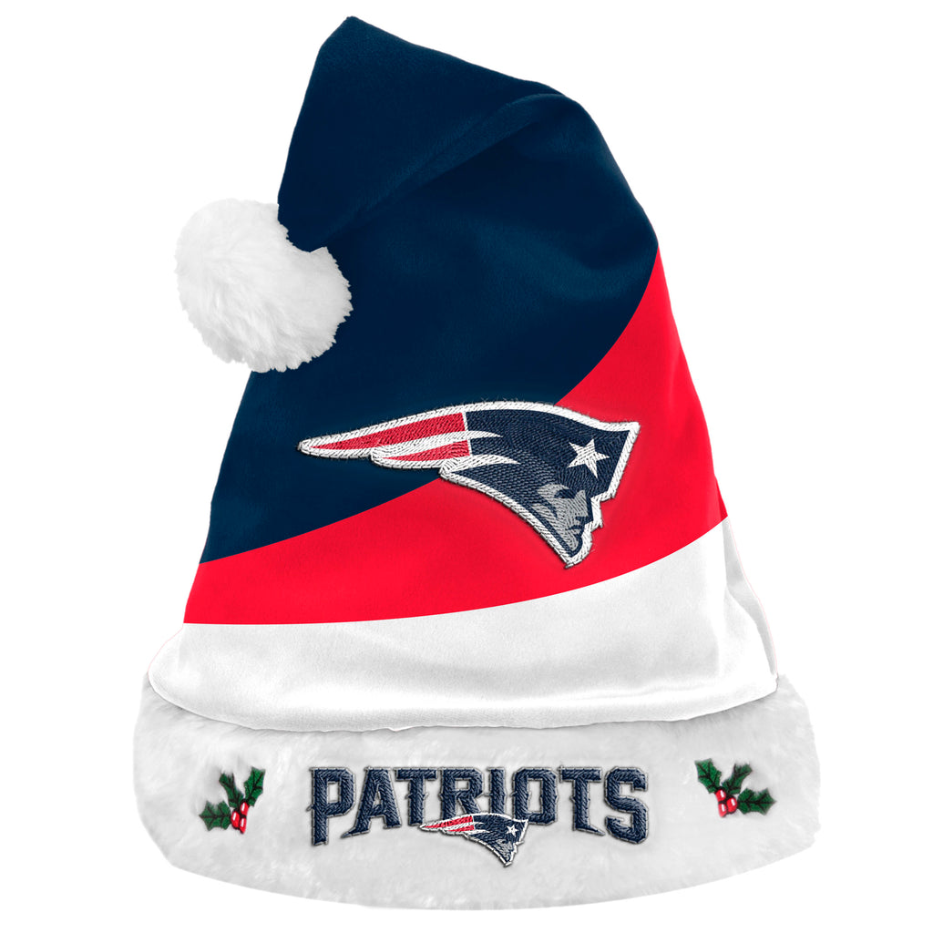New England Patriots Colorblock Santa Hat