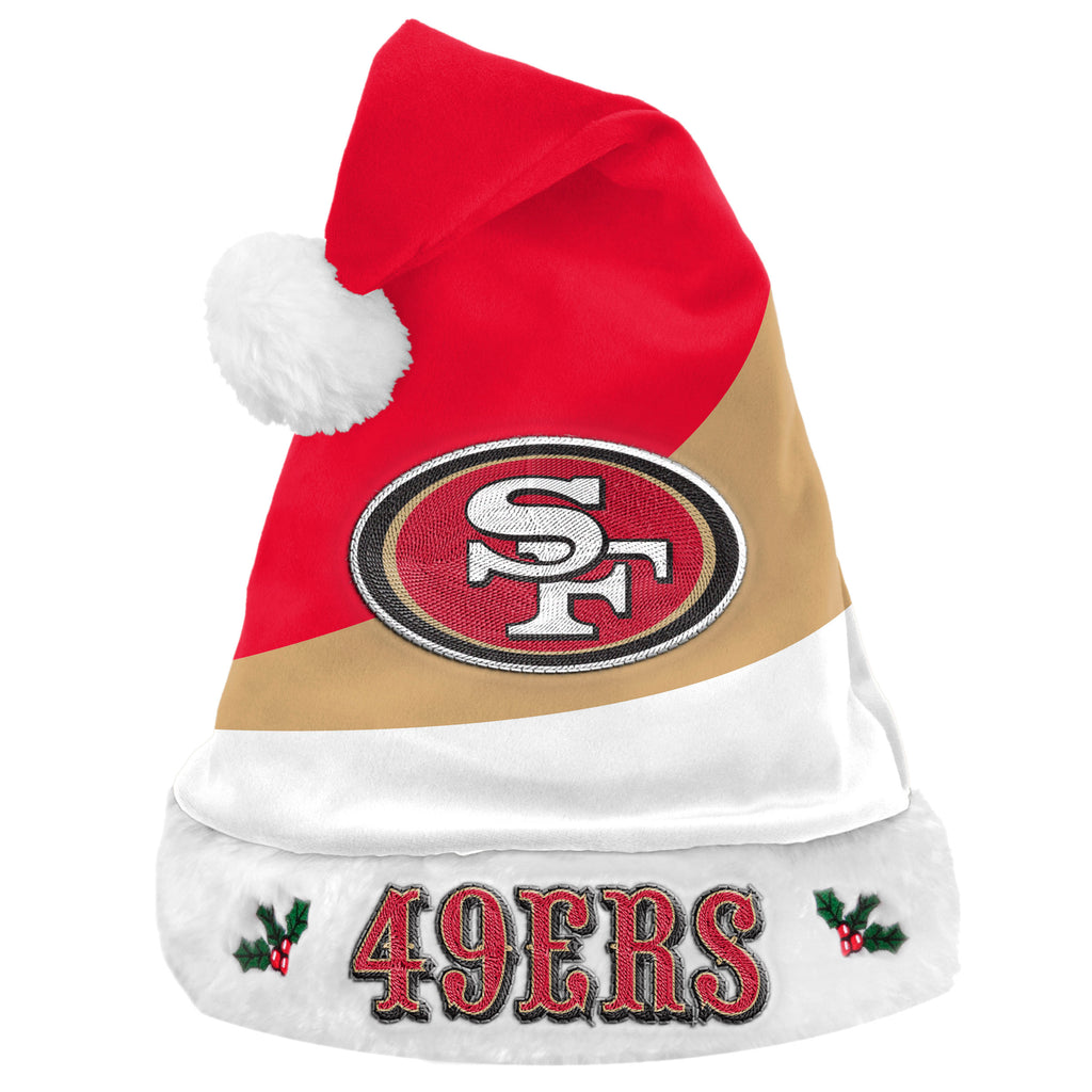 San Francisco 49ers Colorblock Santa Hat