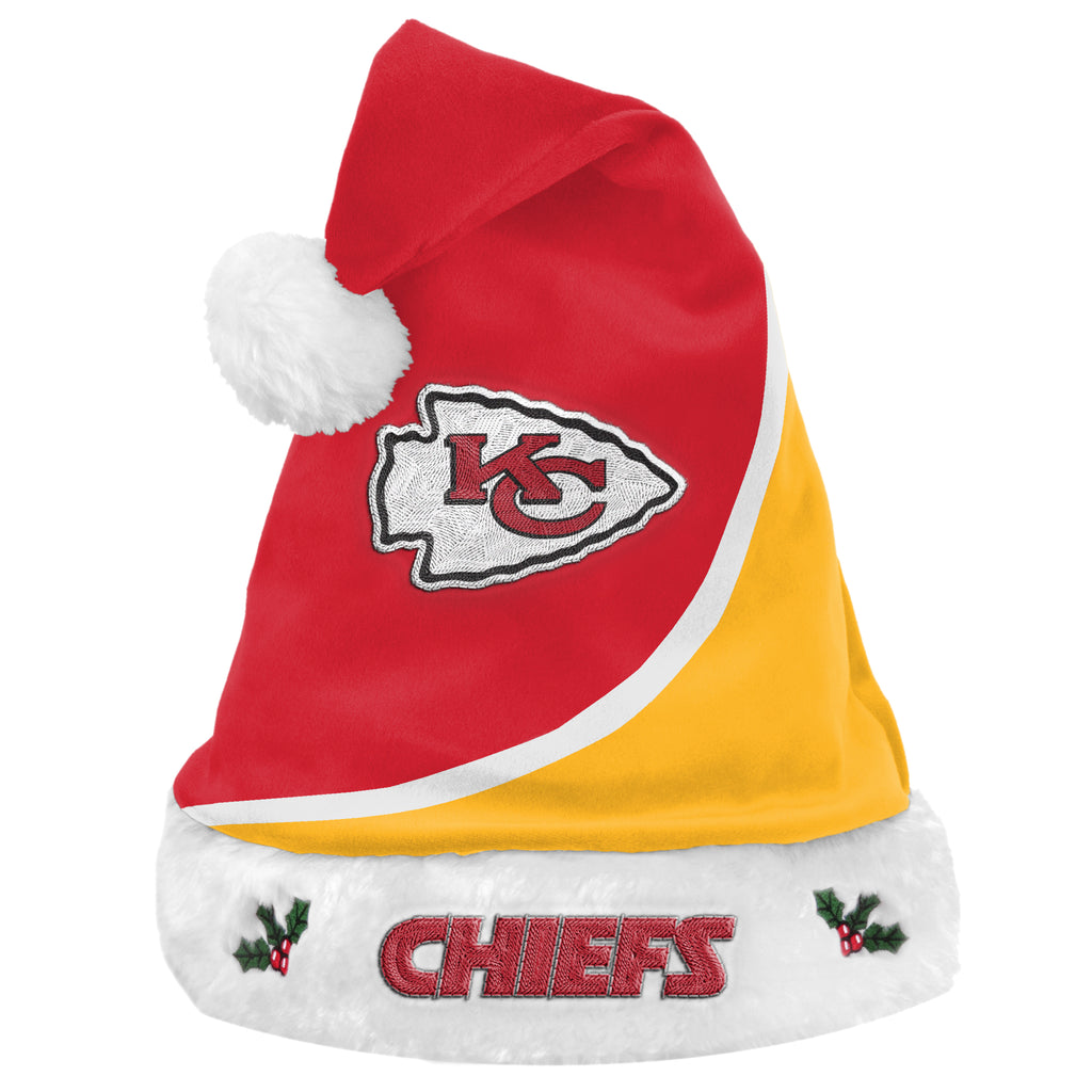 Kansas City Chiefs Colorblock Santa Hat