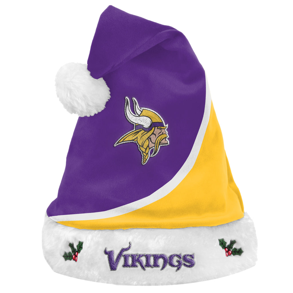 Minnesota Vikings Colorblock Santa Hat