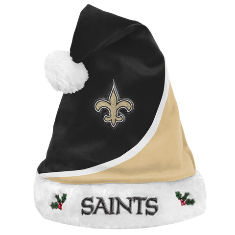 New Orleans Saints Colorblock Santa Hat