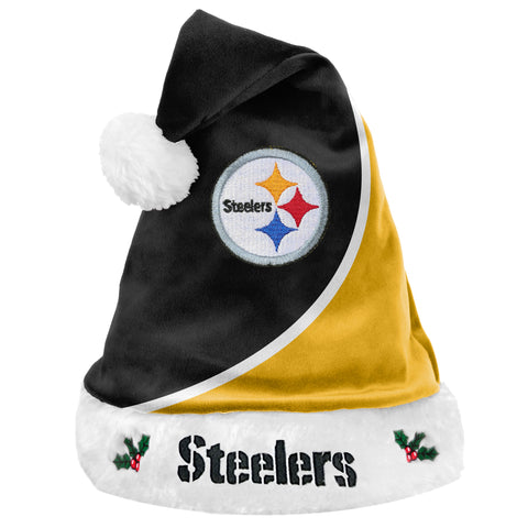 Pittsburgh Steelers Colorblock Santa Hat