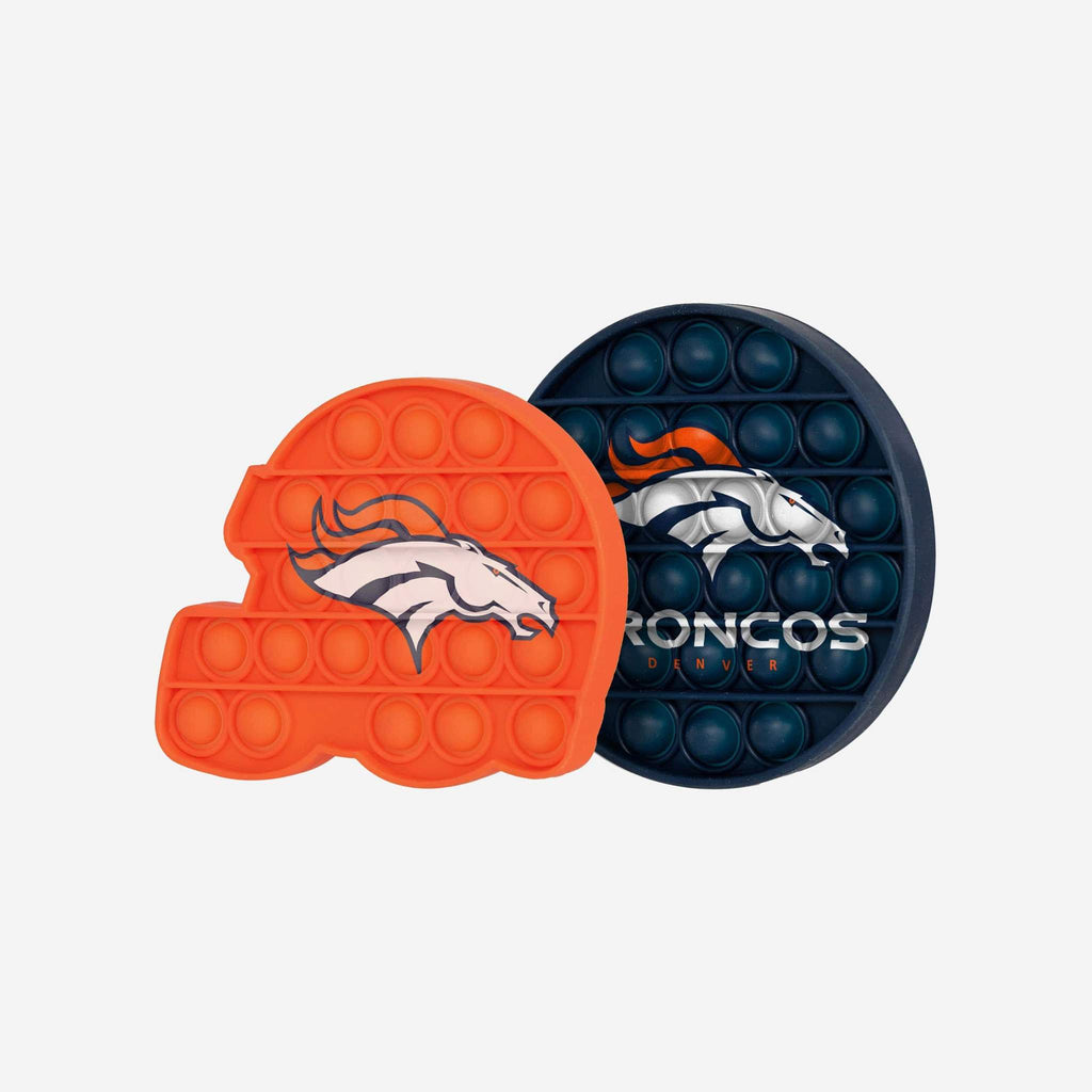 Denver Broncos 2 Pack Push-Itz Fidget Poppers