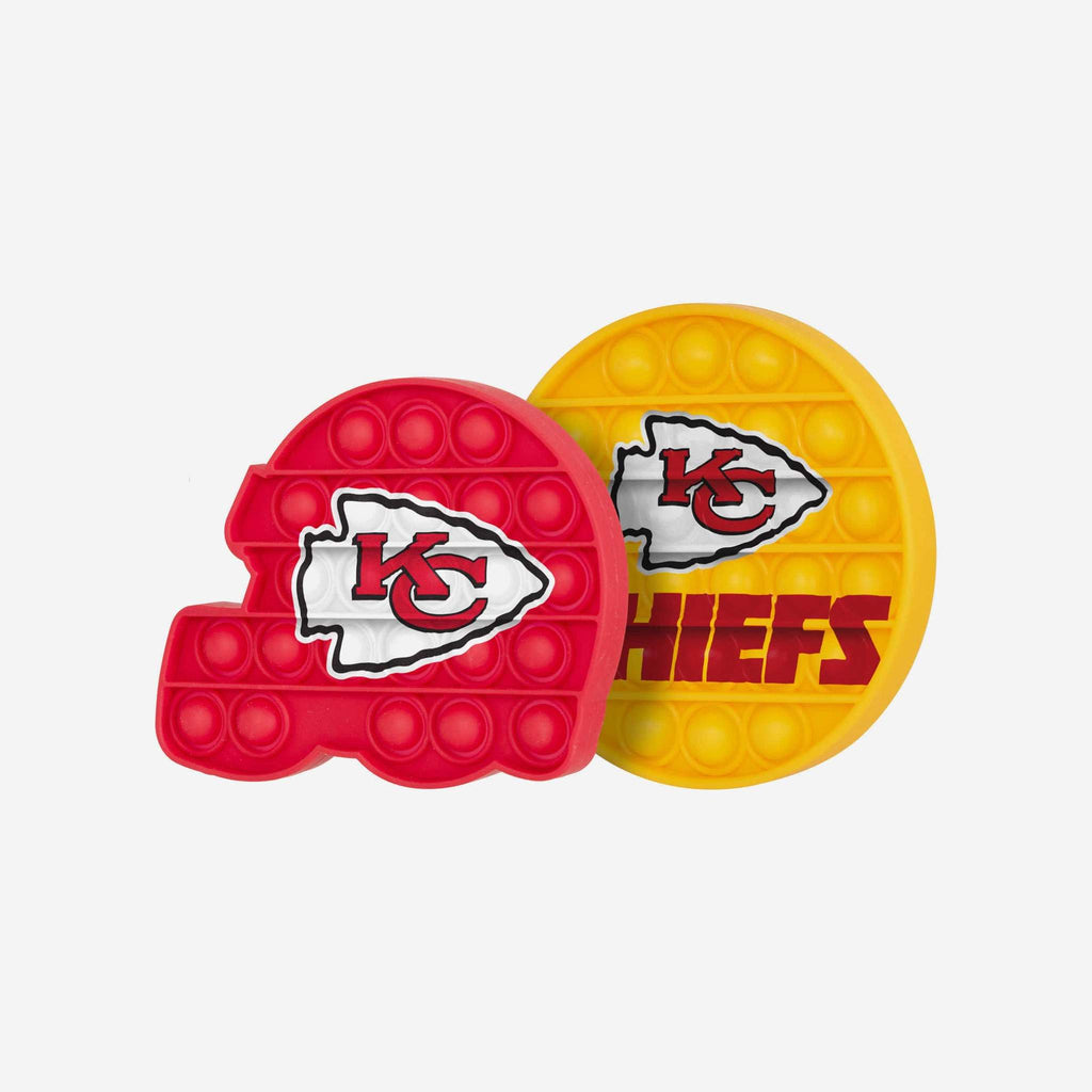 Kansas City Chiefs 2 Pack Push-Itz Fidget Poppers
