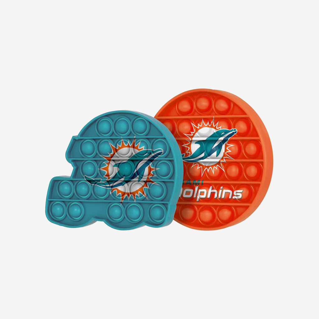 Miami Dolphins 2 Pack Push-Itz Fidget Poppers
