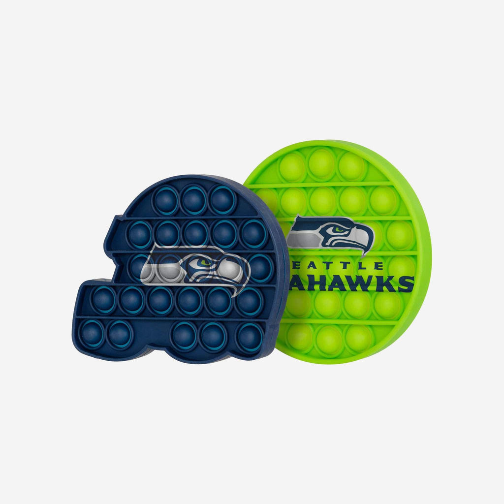Seattle Seahawks 2 Pack Push-Itz Fidget Poppers