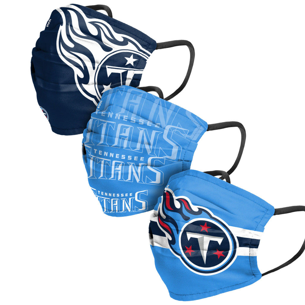 Tennessee Titans 3pk Match Day Face Cover Masks