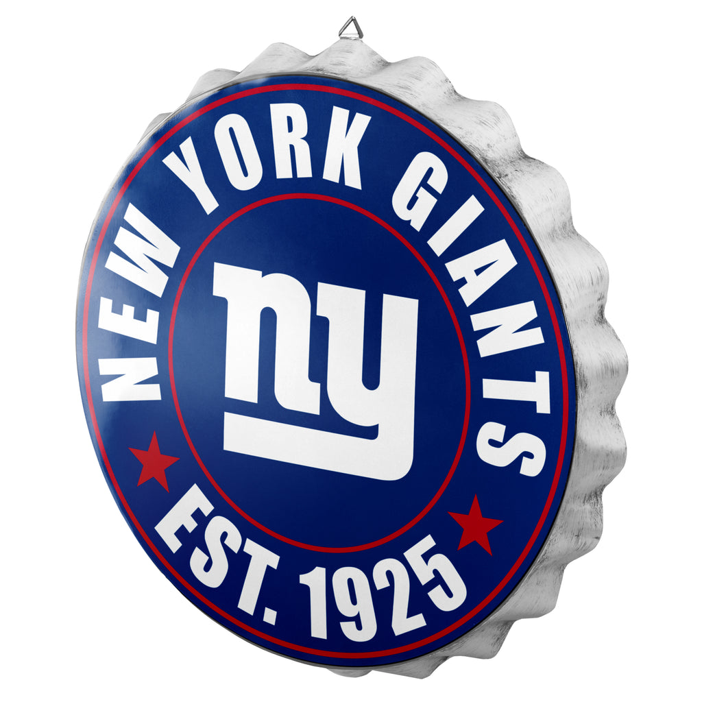 New York Giants Bottle Cap Wall Sign