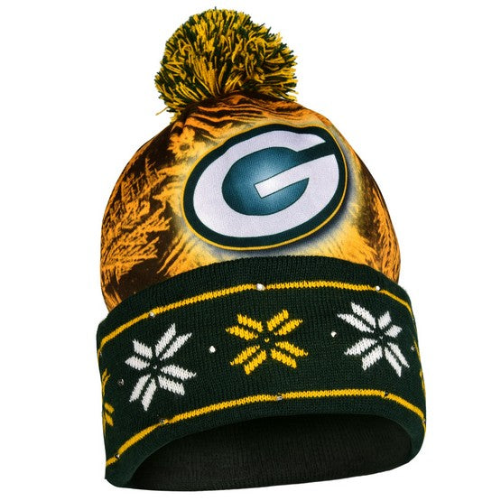 Green Bay Packers Big Logo Light Up Knit