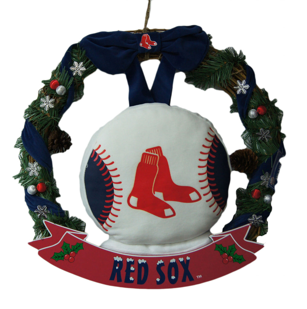 Boston Red Sox Baseball Logo Wreath