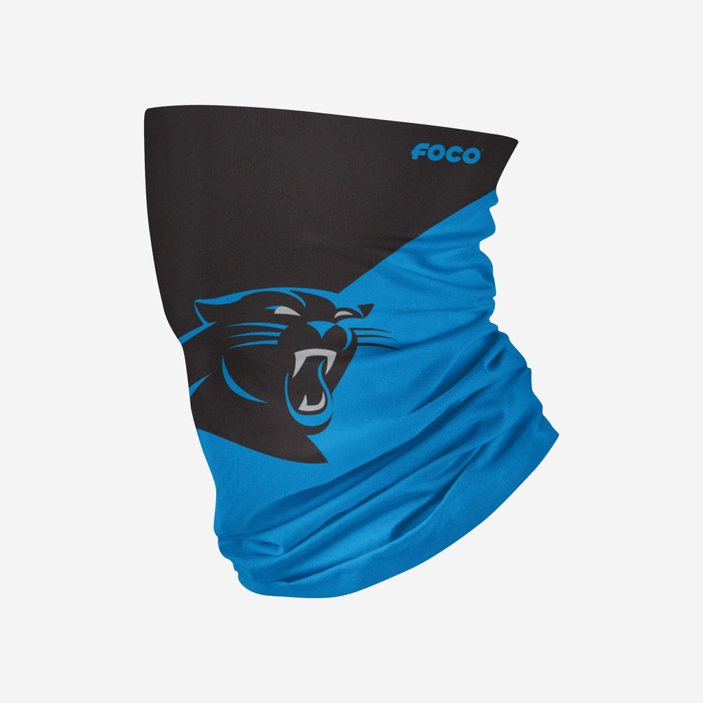 Carolina Panthers Colorblock Big Logo Gaiter Scarf