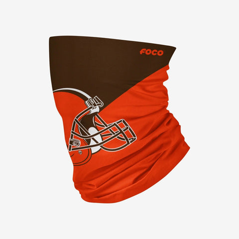 Cleveland Browns Colorblock Big Logo Gaiter Scarf