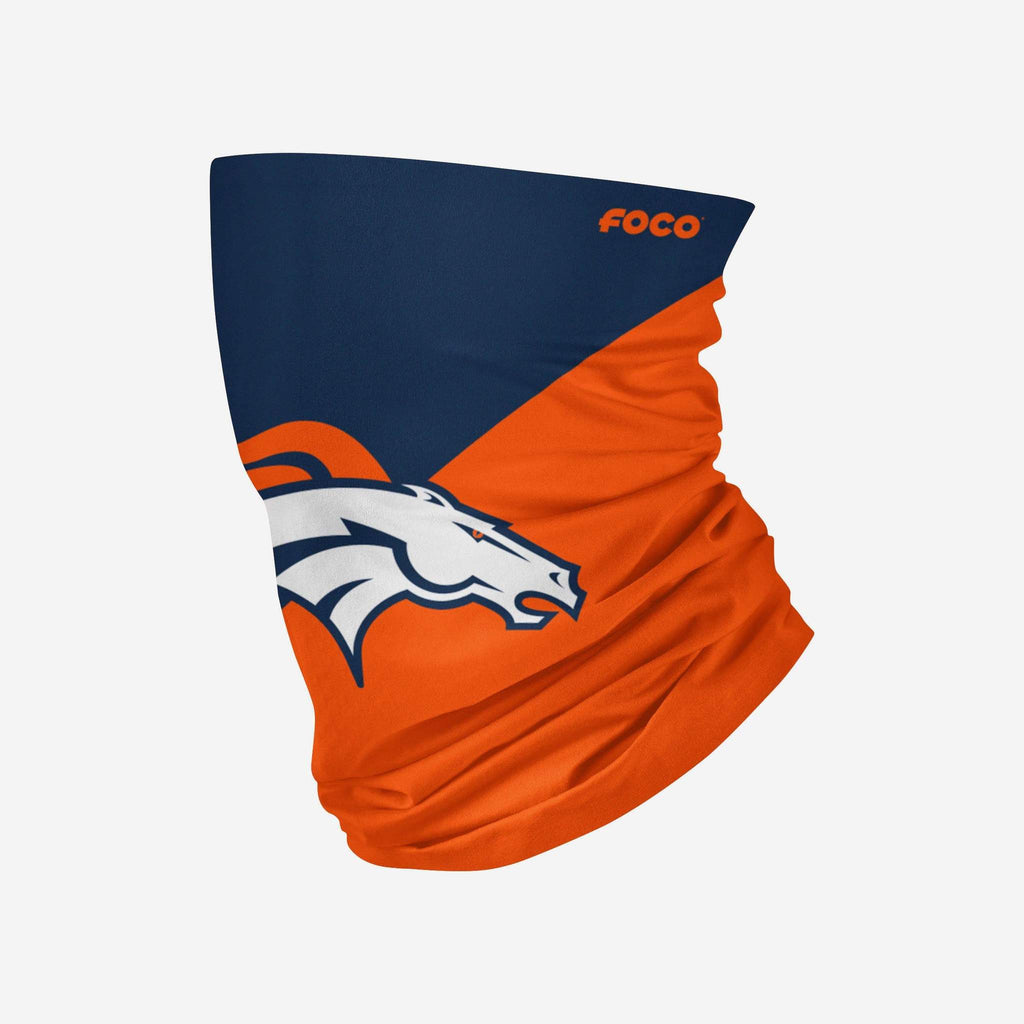 Denver Broncos Colorblock Big Logo Gaiter Scarf