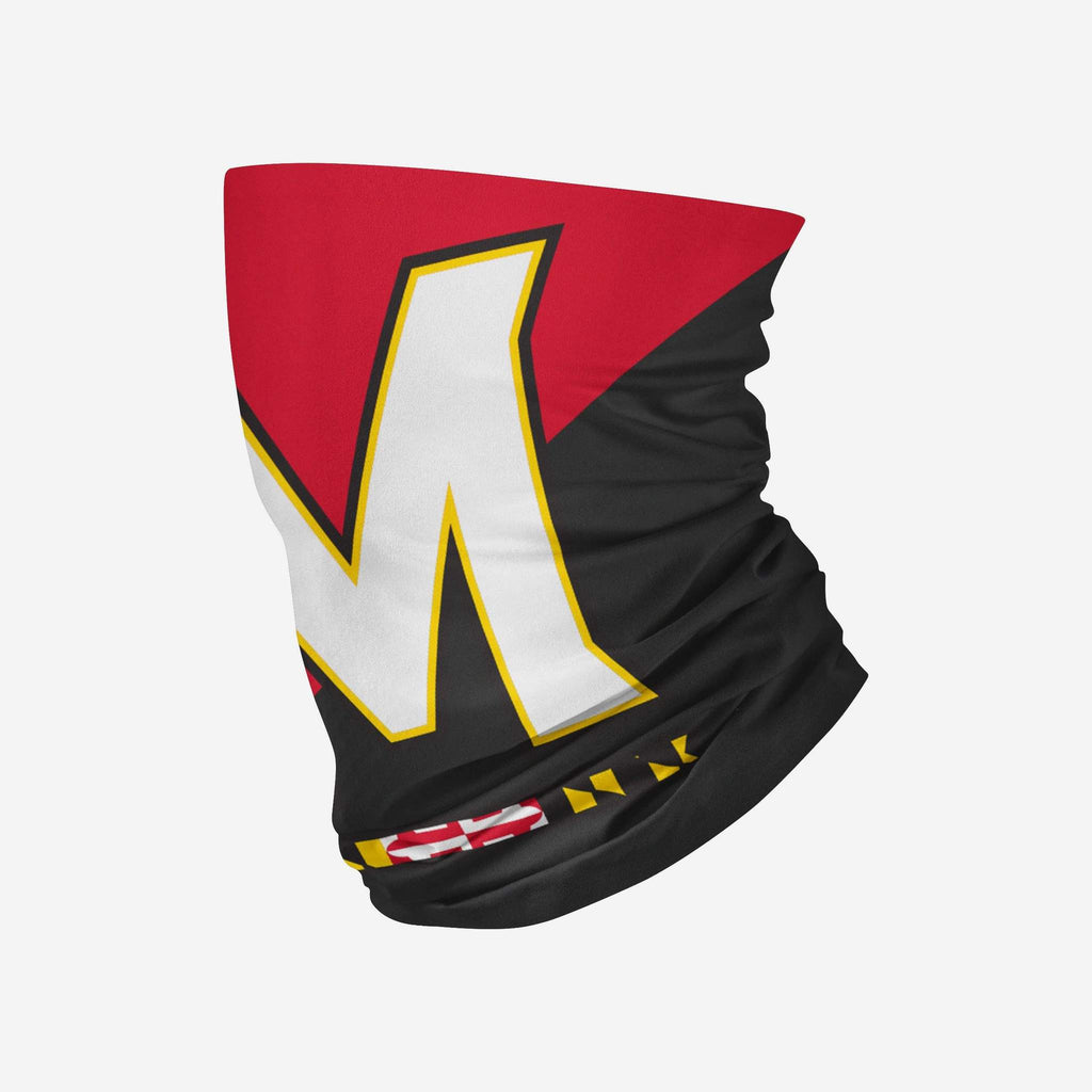 Maryland Terrapins Colorblock Big Logo Gaiter Scarf