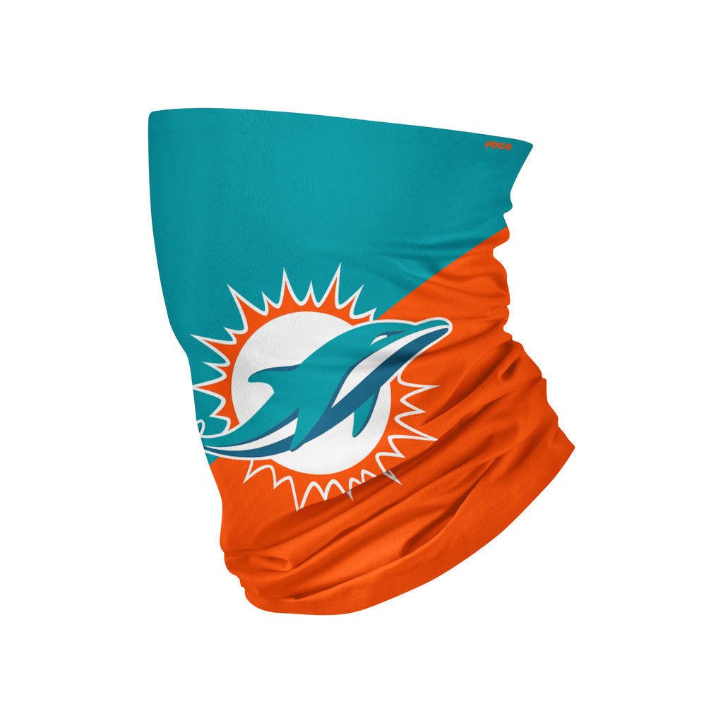 Miami Dolphins Colorblock Big Logo Gaiter Scarf