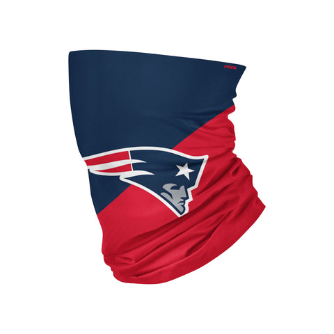 New England Patriots Colorblock Big Logo Gaiter Scarf