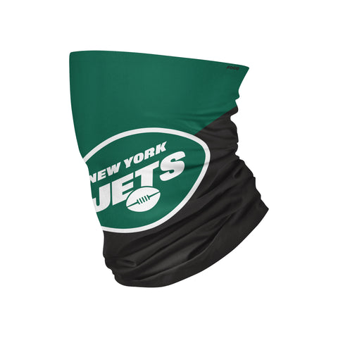 New York Jets Colorblock Big Logo Gaiter Scarf