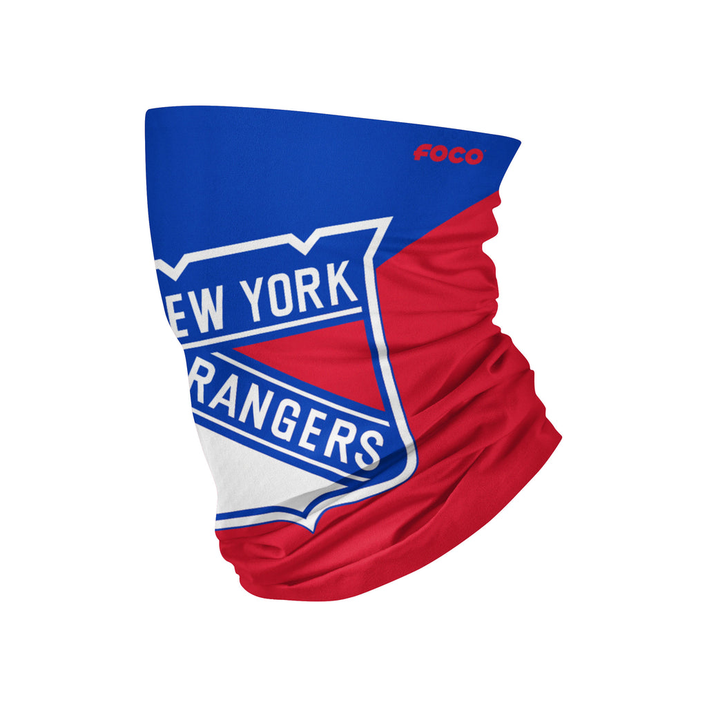 New York Rangers Colorblock Big Logo Gaiter Scarf