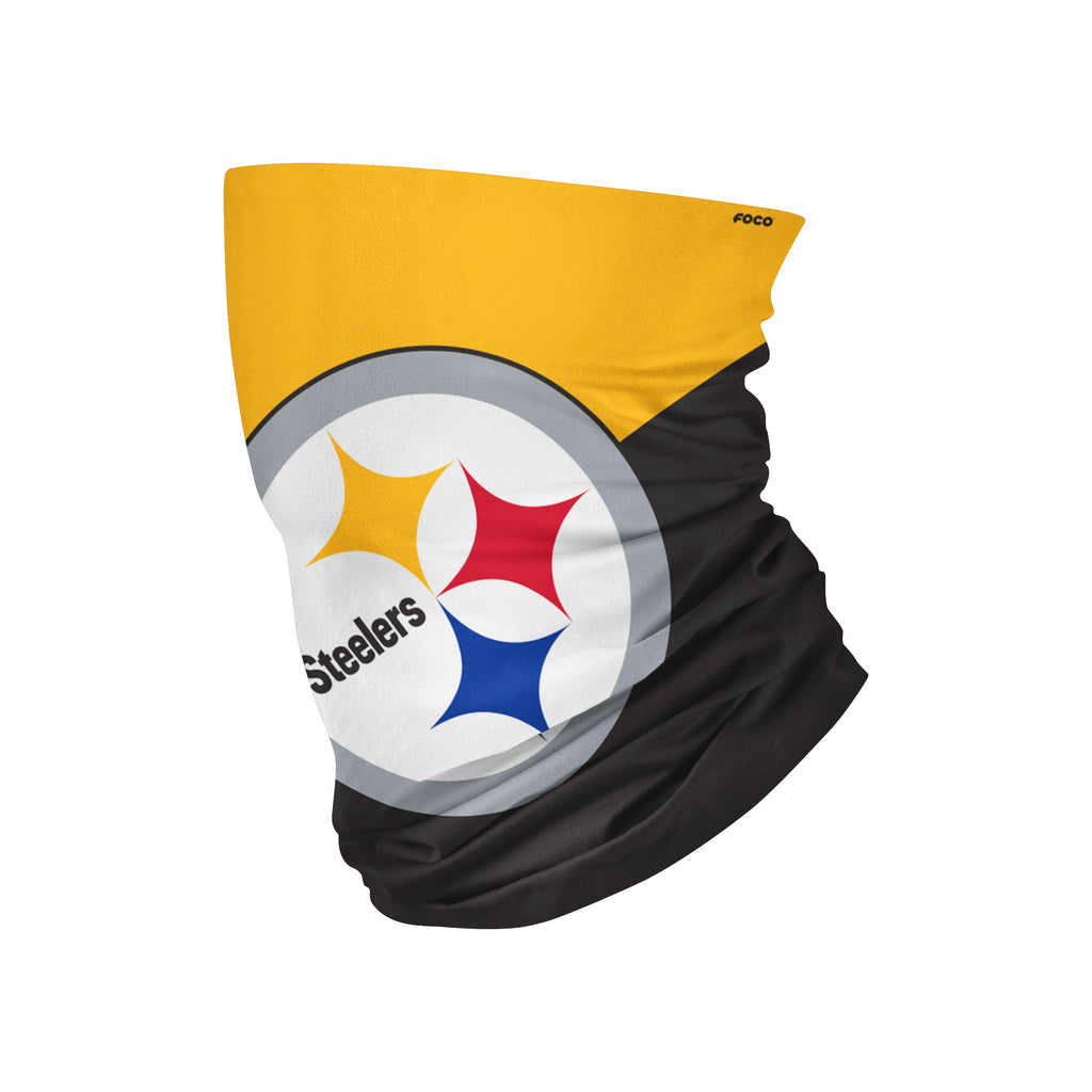 Pittsburgh Steelers Colorblock Big Logo Gaiter Scarf