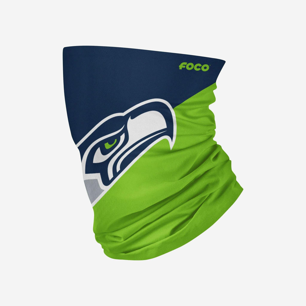 Seattle Seahawks Colorblock Big Logo Gaiter Scarf