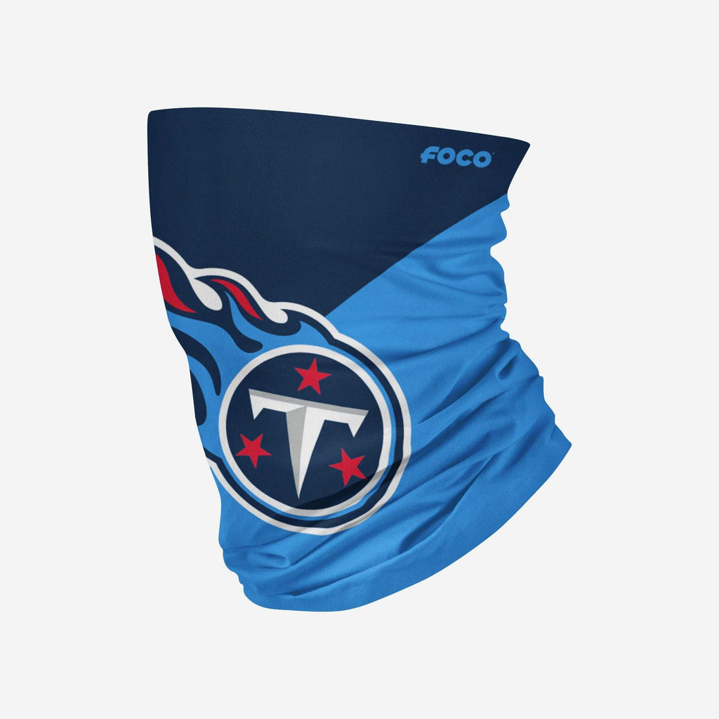 Tennessee Titans Colorblock Big Logo Gaiter Scarf