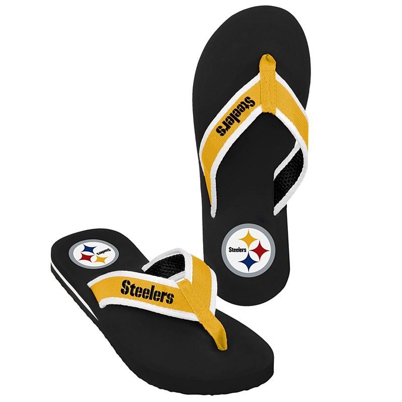 Pittsburgh Steelers Contour Flip Flops