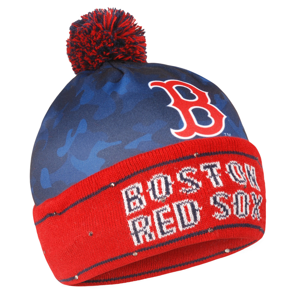 Boston Red Sox Camouflage Light Up Knit Beanie