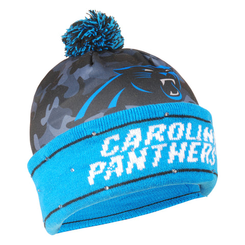 Carolina Panthers Camouflage Light Up Knit Beanie