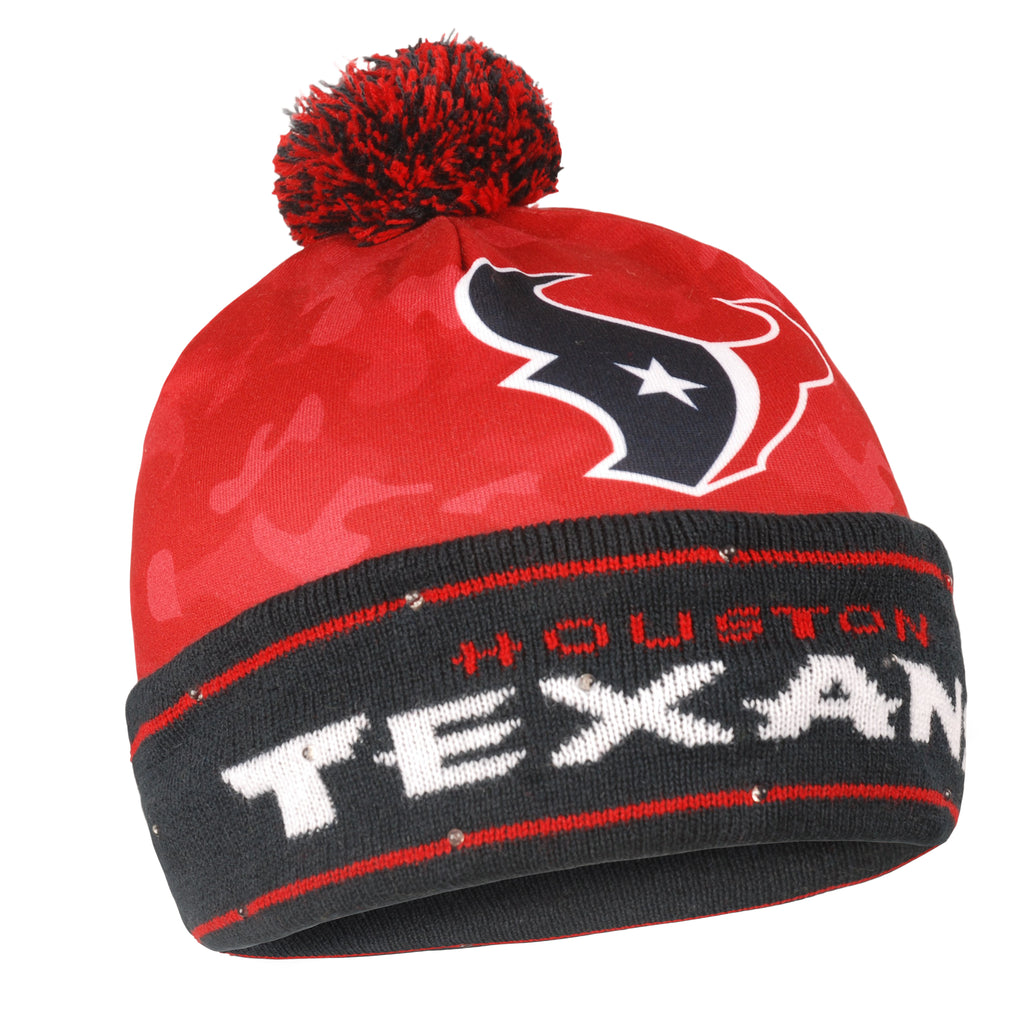 Houston Texans Camouflage Light Up Knit Beanie