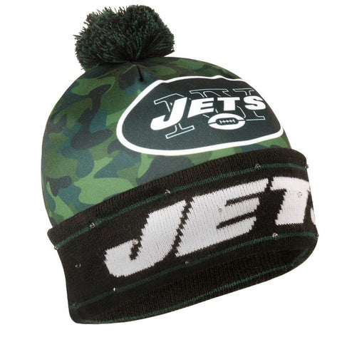 New York Jets Camouflage Light Up Knit Beanie