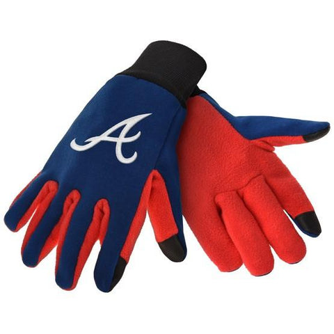 Atlanta Braves Color Texting Gloves
