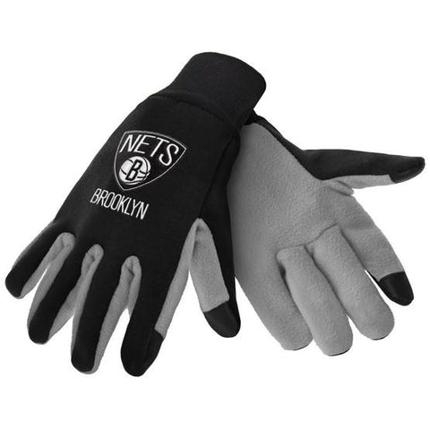 Brooklyn Nets Color Texting Gloves